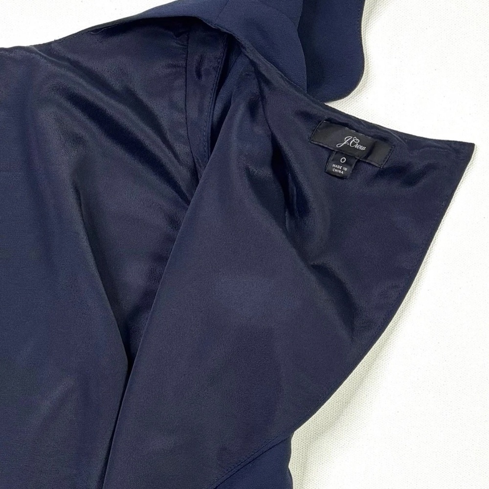 J.Crew Jumpsuit Women’s 0 Navy Sleeveless Ruffle Baggy - Picture 13 of 13